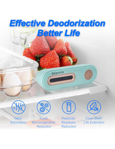 Desodorante de Refrigerador Portátil SOPURIA 1 Cuenta Azul 2