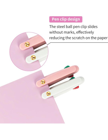 Bolígrafos Multicolor Ddaowanx 4-en-1 0.5mm Suave - 12 Pcs