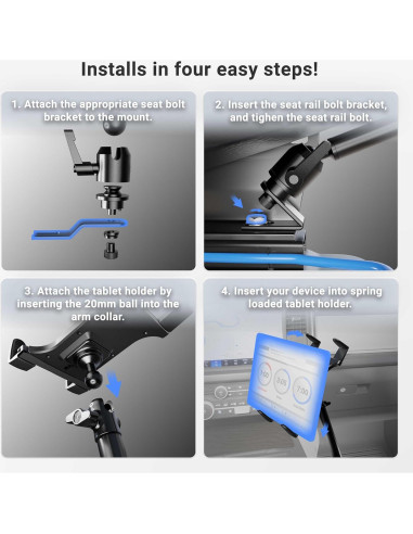 Soporte para Tablet ARKON TAB801 Ajustable para Coche