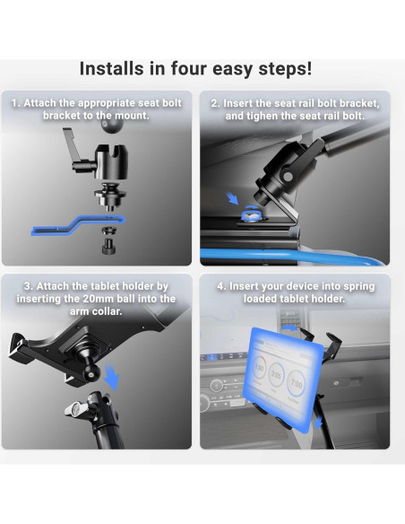 Soporte para Tablet ARKON TAB801 Ajustable para Coche