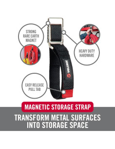 Correa Magnética Velcro Mediana 40.64cm Soporta 4.54kg 2