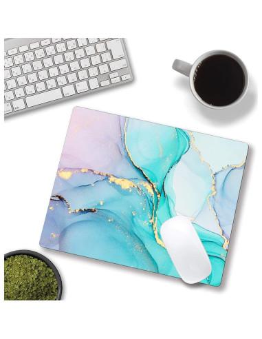 Alfombrilla de Ratón Armanza Mármol Azul Cian 24.1x20.1 cm