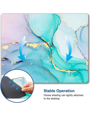 Alfombrilla de Ratón Armanza Mármol Azul Cian 24.1x20.1 cm