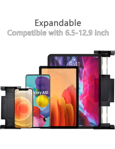 Soporte de Tablet VAUBORTTI de Aluminio 6.5"-12.9" Giratorio