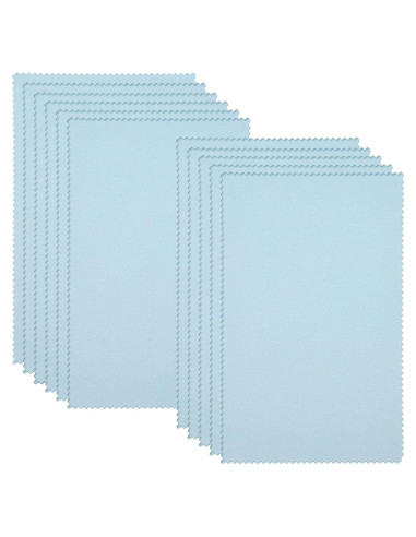 Paños de Limpieza de Joyería Sunmns 10 Piezas 12.5x20 cm