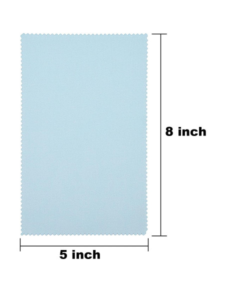 Paños de Limpieza de Joyería Sunmns 10 Piezas 12.5x20 cm