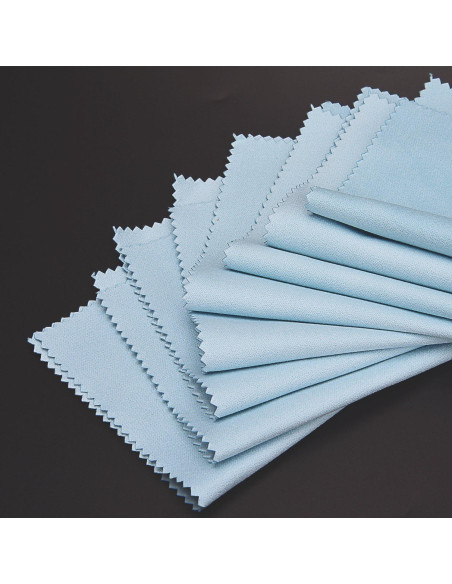 Paños de Limpieza de Joyería Sunmns 10 Piezas 12.5x20 cm