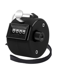 Contador Manual FEBSNOW Clicker 4 Dígitos Negro para Eventos