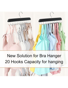 Perchero Plegable de Madera Resovo para 20 Camisetas 2