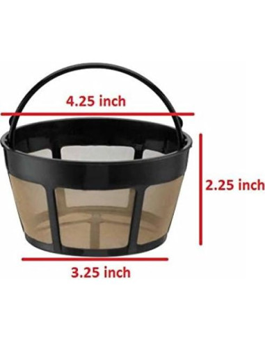 Filtro de café reutilizable GoldTone para 10-12 tazas - Acero inoxidable