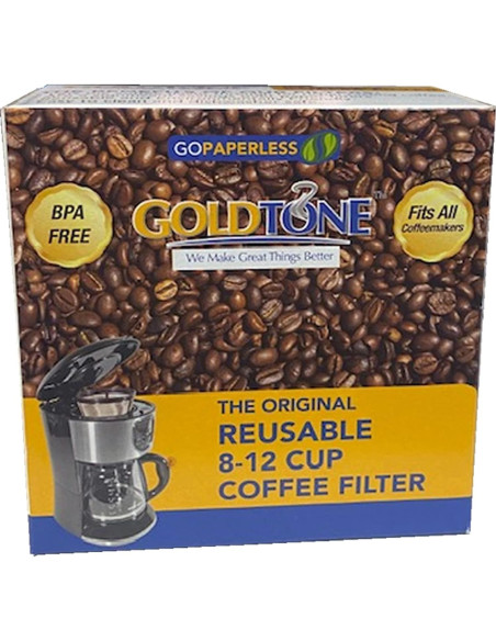 Filtro de café reutilizable GoldTone para 10-12 tazas - Acero inoxidable