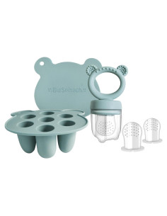 Bandeja de Congelación de Comida para Bebés BIGSPINACH - Silicona Azul