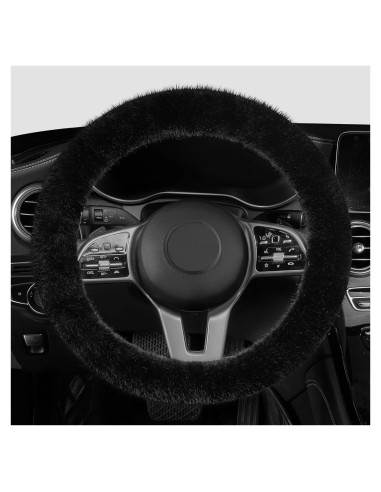 Funda de Volante LACDL CLASSY MINK Peluche Suave 37-38cm
