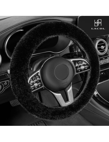 Funda de Volante LACDL CLASSY MINK Peluche Suave 37-38cm