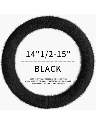 Funda de Volante LACDL CLASSY MINK Peluche Suave 37-38cm