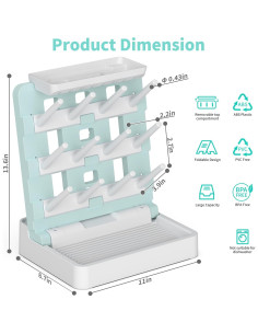 Soporte Vertical para Secado de Biberones CINWWNI - Ahorra Espacio 2