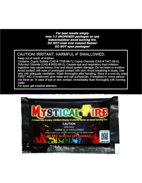 Paquete de 50 Paquetes de Fuego Mágico Mystical Fire