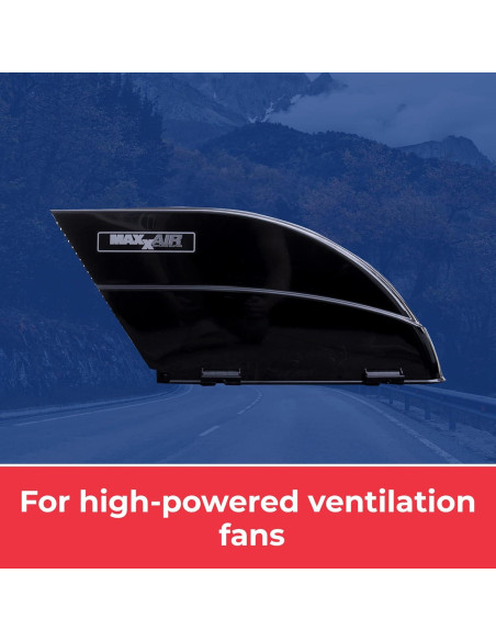Cubierta de Ventilador Maxxair Fanmate 00-955002 Negra