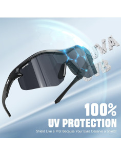 Gafas de sol deportivas DEAFRAIN UV400 para hombres y mujeres 2