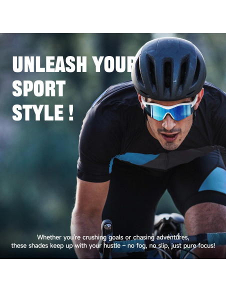 Gafas de sol deportivas DEAFRAIN UV400 para hombres y mujeres