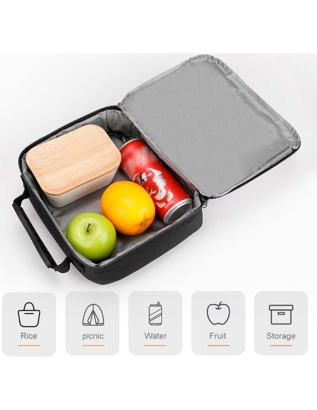 Bolsa de Almuerzo Luatdmx Juego-01 Impermeable Aislante 25x6.5x21cm