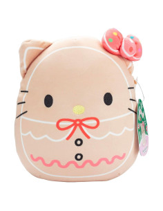 Squishmallows 20cm Hello Kitty Galleta de Jengibre - Peluche Suave