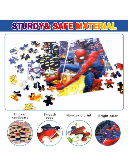 Rompecabezas Infantil 100 Piezas Wieewg - Caja de Metal 22.6x28.6cm