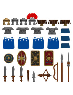 Paquete de Armas Medievales EnuoChbuild - 31 Piezas ABS