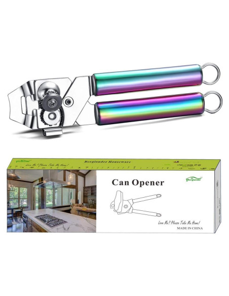 Abrelatas Manual Berglander de Acero Inoxidable Arcoíris