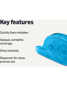 Cinta Correctora Blanca Amazon Basics - Paquete de 2 Rollos 2