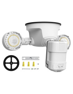 Luz de Seguridad LED SANSI 15W 2000LM con Sensor de Movimiento