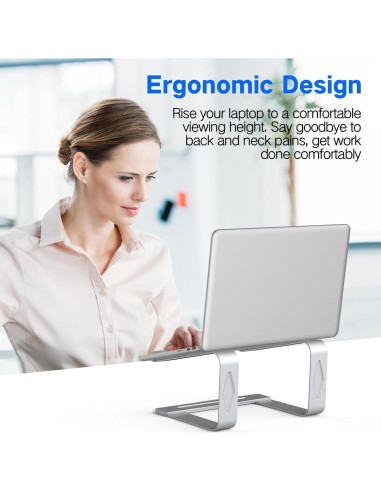 Soporte para Laptop Tonmom Metal Ergonómico 15.6" Ventilado