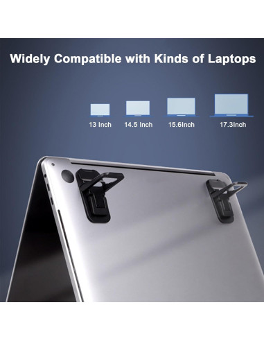 Soporte Plegable para Laptop Yshnples - Elevador Ergonómico Negro
