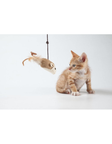 Juguete para Gato LukPaw Set 2 Varitas Sisal Natural