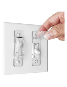 Cubierta de Interruptor de Luz ILIVABLE Transparente 1 Paquete