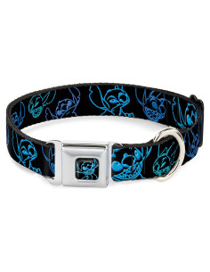 Collar para Perros Disney Buckle-Down 24.1-33 cm Neón Azul