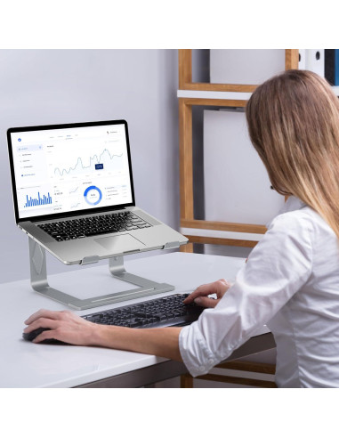 Soporte para Laptop Tonmom Metal Ergonómico 15.6" Ventilado