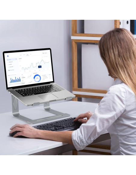 Soporte para Laptop Tonmom Metal Ergonómico 15.6" Ventilado