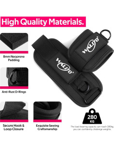 Bandas de Resistencia para Tobillos WALITO - 3 Niveles 10/20/30 lbs 2