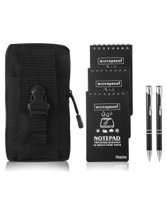 6 Cuadernos Impermeables Maahongh 3x5" con Bolígrafos