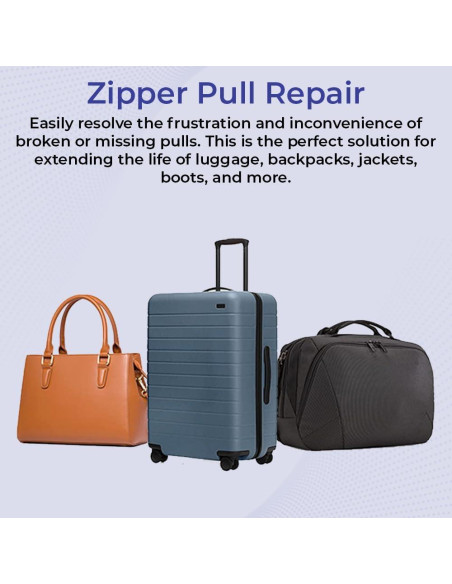 Tiradores de Cremallera Reemplazo SAGEFINDS Metal Negro Paquete de 3