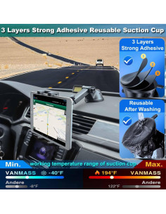 Soporte de Tablet Cuxwill para Coche 4-13" Negro 2