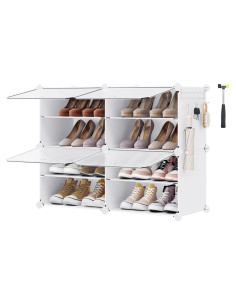 Organizador de Zapatos SONGMICS 4 Niveles Blanco para 16 Pares