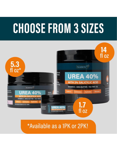 Crema de Urea Nuvadermis 40% para Pies Secos 396g