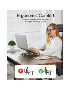 Soporte para Laptop Ajustable LINTYLE ST03 Ergonómico 10-16 Pulgadas 2