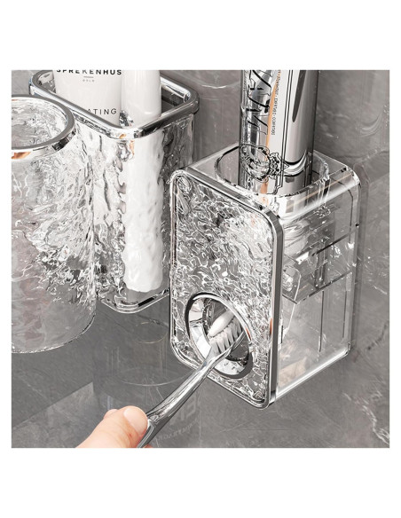 Dispensador Automático de Pasta de Dientes Coastacloud Transparente