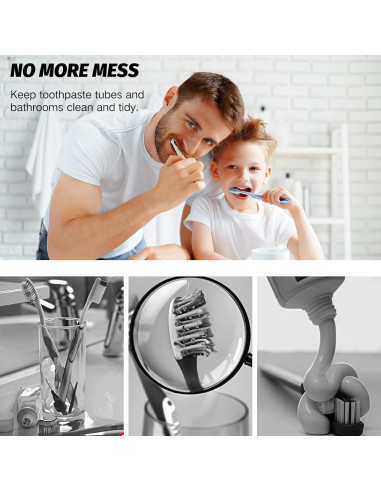 Dispensador Automático de Pasta de Dientes Coastacloud Transparente