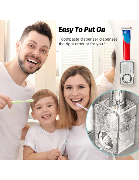 Dispensador Automático de Pasta de Dientes Coastacloud Transparente