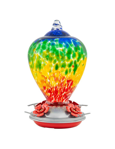 Alimentador de Colibrí LaElvish Garden Vidrio 0.95kg Colgante