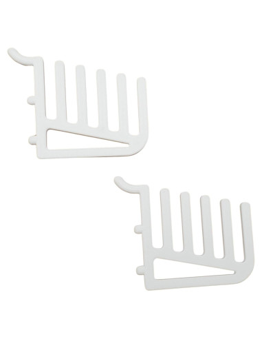 Soporte de Almacenamiento para Reglas Genérico 5 Espacios Blanco Mate